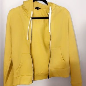 Yellow zip up